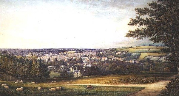 Guildford z południowego zachodu autorstwa Henry Prosser