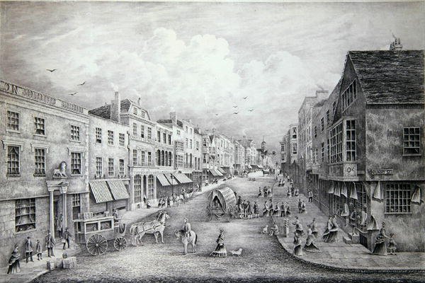 High Street, Guildford, Surrey autorstwa Henry Prosser