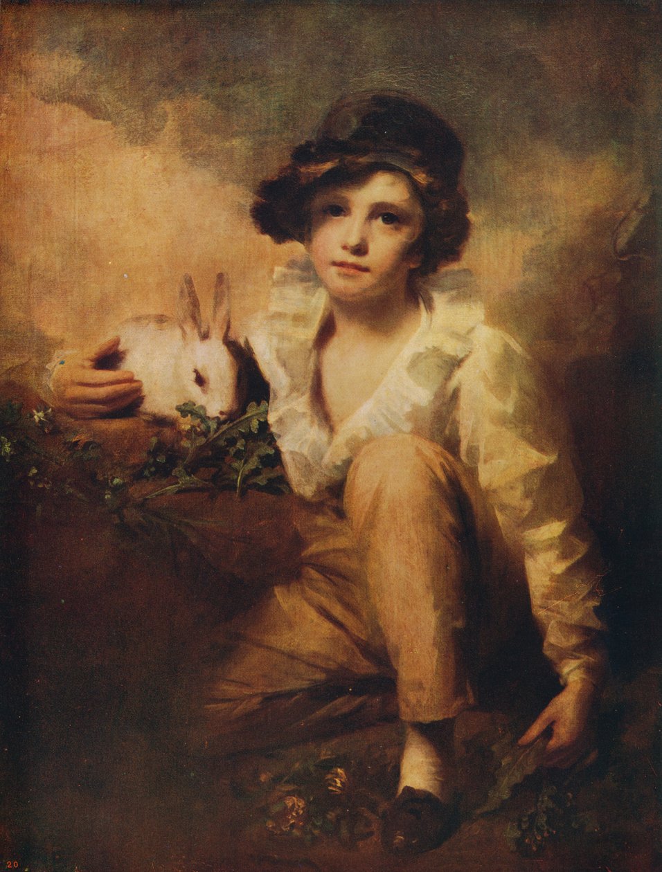 Chłopiec i Królik, 1814, c1915 autorstwa Henry Raeburn