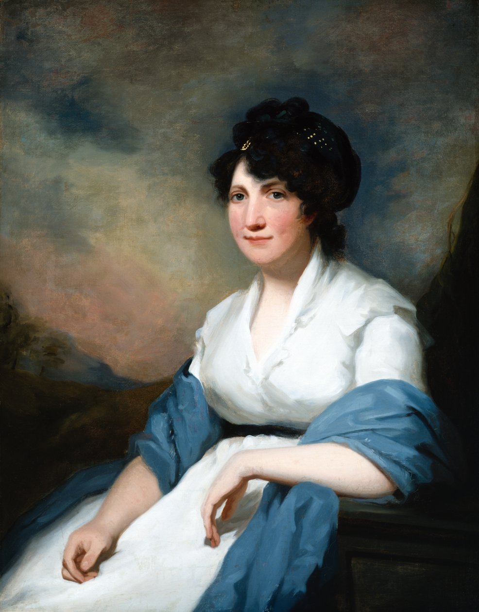 Lady Delves sprowadzona autorstwa Henry Raeburn