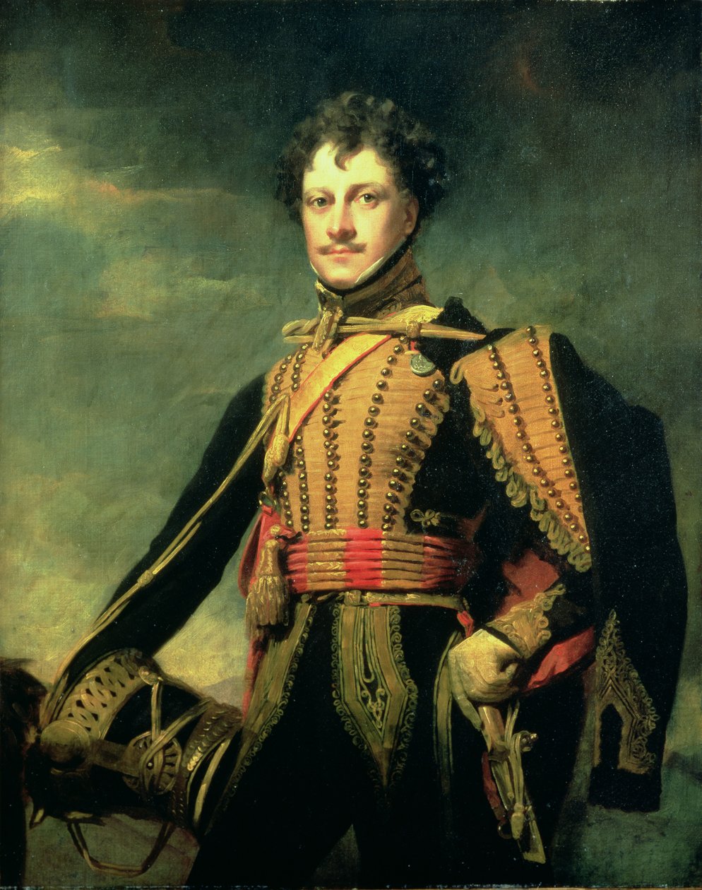 Podpułkownik Sir John James Fraser w mundurze husarskim autorstwa Henry Raeburn