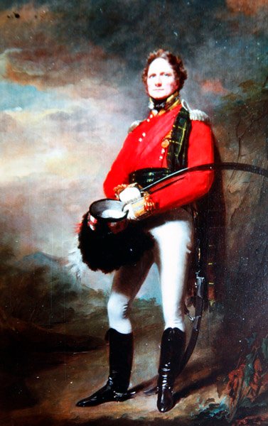 Major James Lee Harvey, c.1820 (olej na płótnie) autorstwa Henry Raeburn