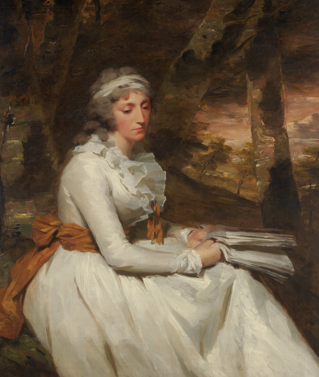 Pani Richard Alexander Oswald Louisa Johnston, ur. ok. 1760, zm. 1794. autorstwa Henry Raeburn
