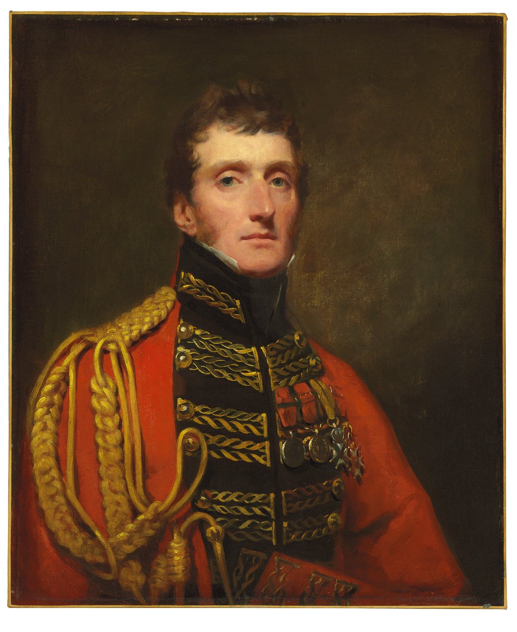 Portret generała porucznika Williama Stuarta, pół długości, w mundurze autorstwa Henry Raeburn