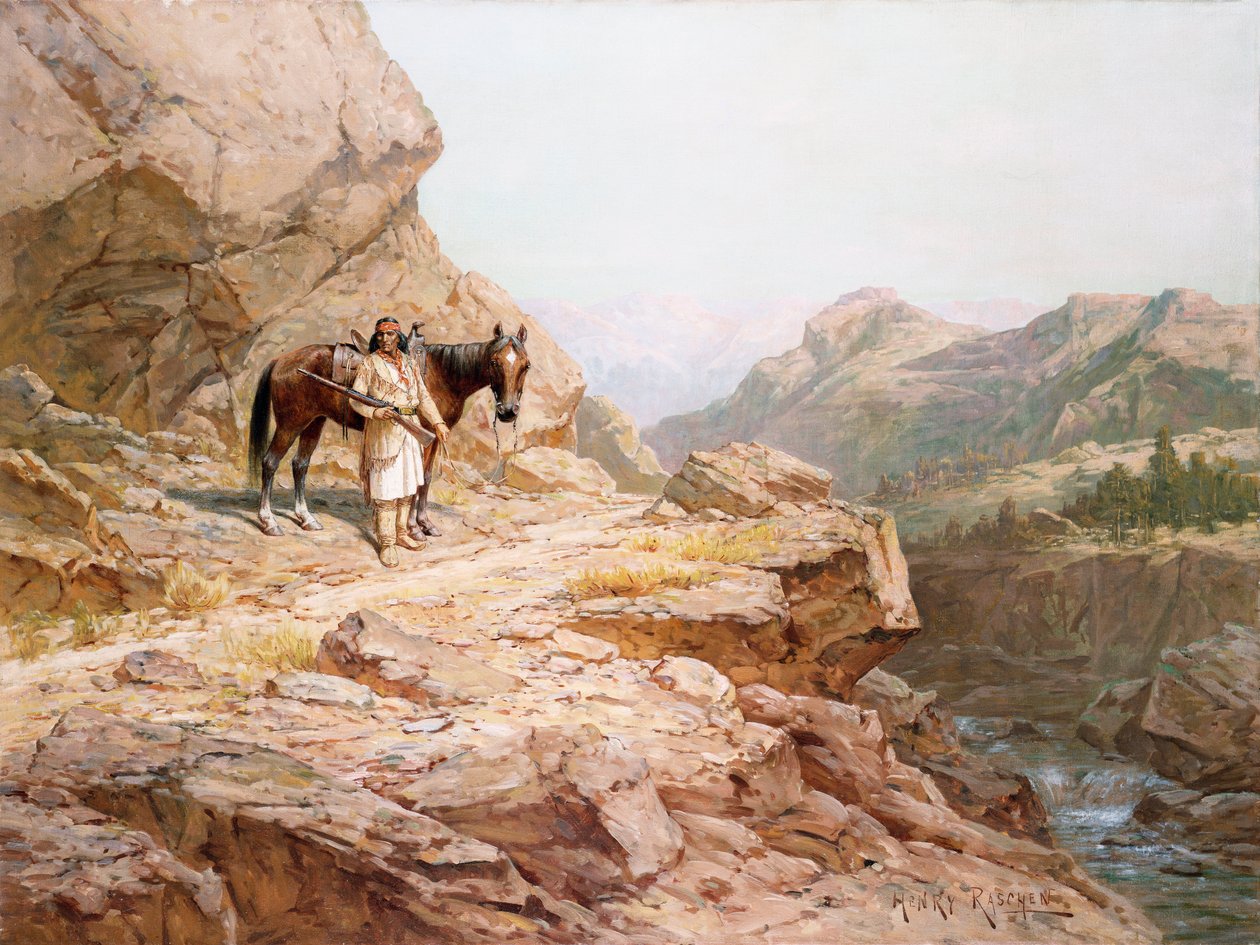 The Look Out (olej na płótnie) autorstwa Henry Raschen