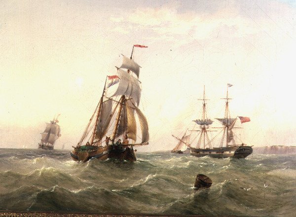 Statki u wybrzeży autorstwa Henry Redmore