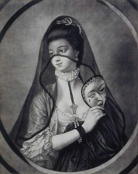Fair Nun Unmasked, grawerowane przez Carington Bowles (fl.1744-93) (lito) autorstwa Henry Robert (after) Morland