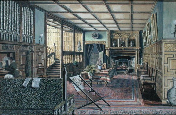 Wnętrze Hall Place, Leigh, niedaleko Tonbridge autorstwa Henry Robert Robertson