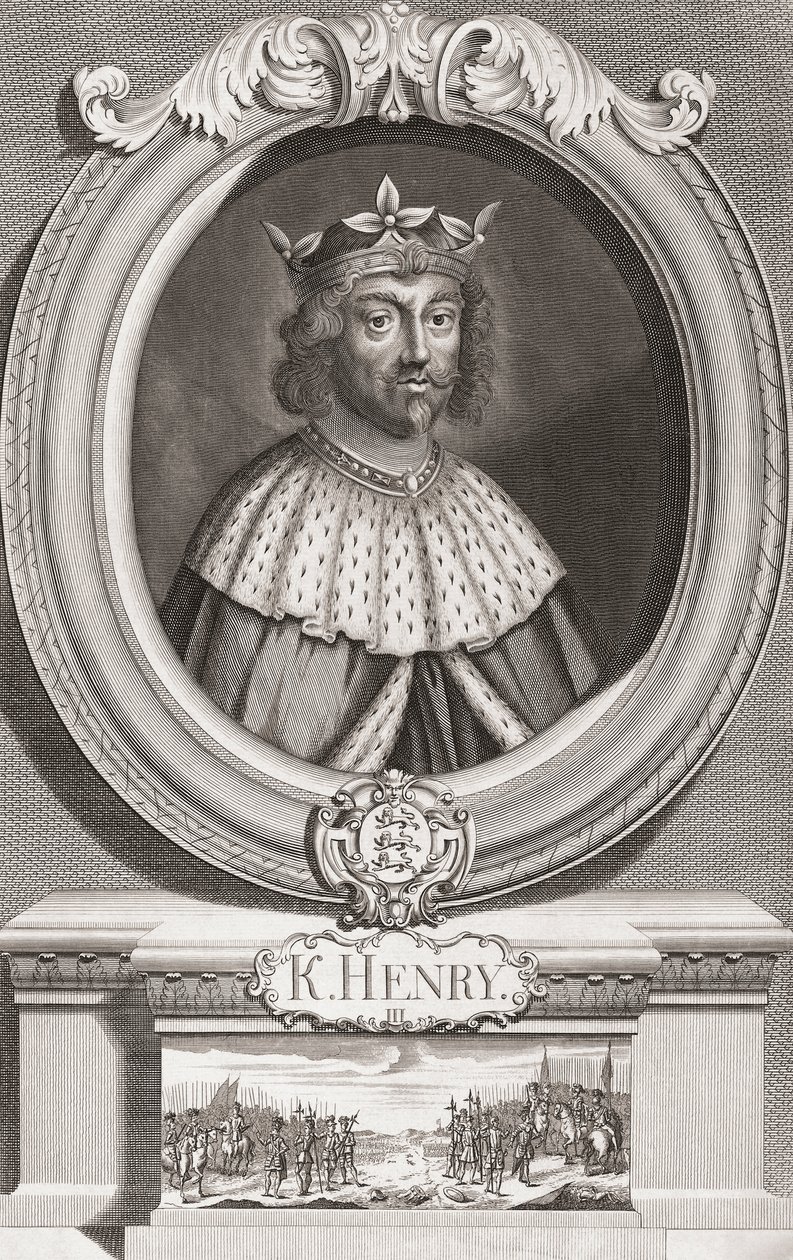Henryk III, król Anglii. Portret autorstwa Henry Roberts