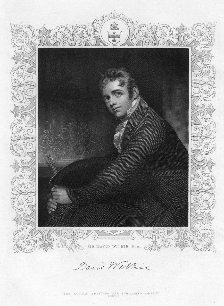 Sir David Wilkie 1785-1841, szkocki malarz, XIX wiek. autorstwa Henry Robinson