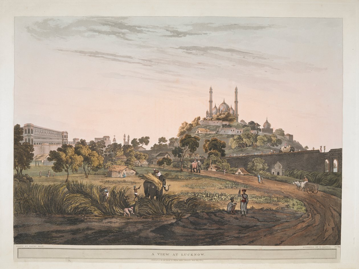 Widok na Lucknow, Indie 1809 autorstwa Henry Salt