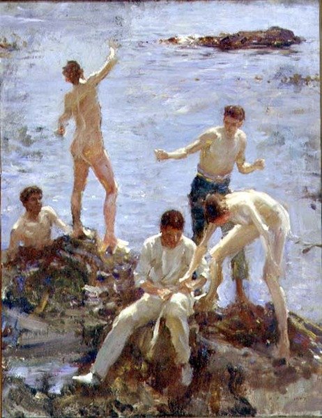 Kąpiel chłopców autorstwa Henry Scott Tuke