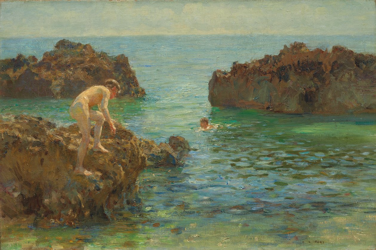 Kąpiel chłopców autorstwa Henry Scott Tuke