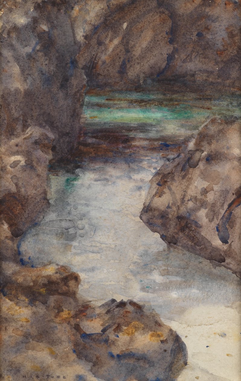 Zatoczka (Akwarela) autorstwa Henry Scott Tuke