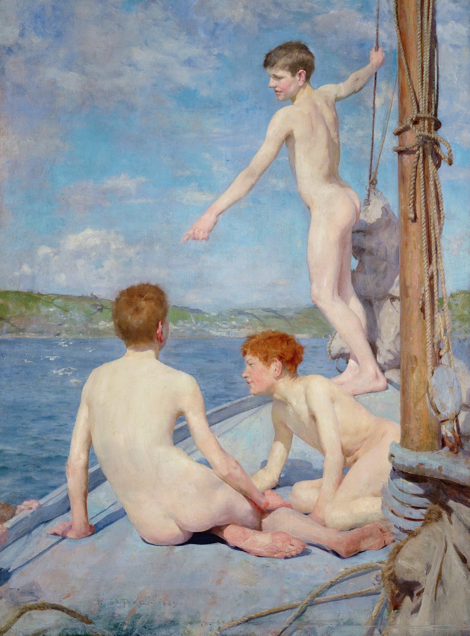 Kąpiący się autorstwa Henry Scott Tuke