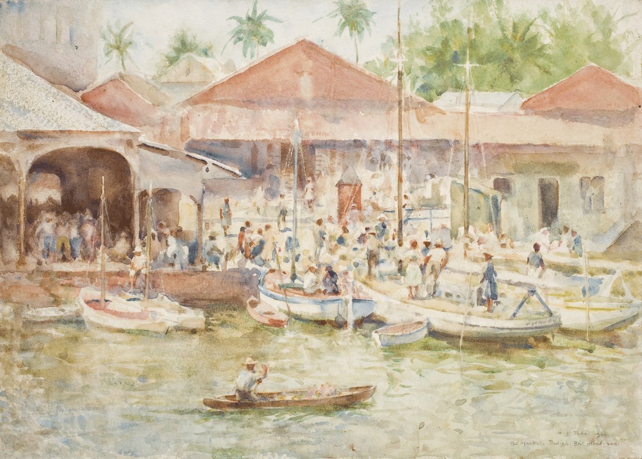 Targ, Belize, Honduras Brytyjski, 1924 autorstwa Henry Scott Tuke