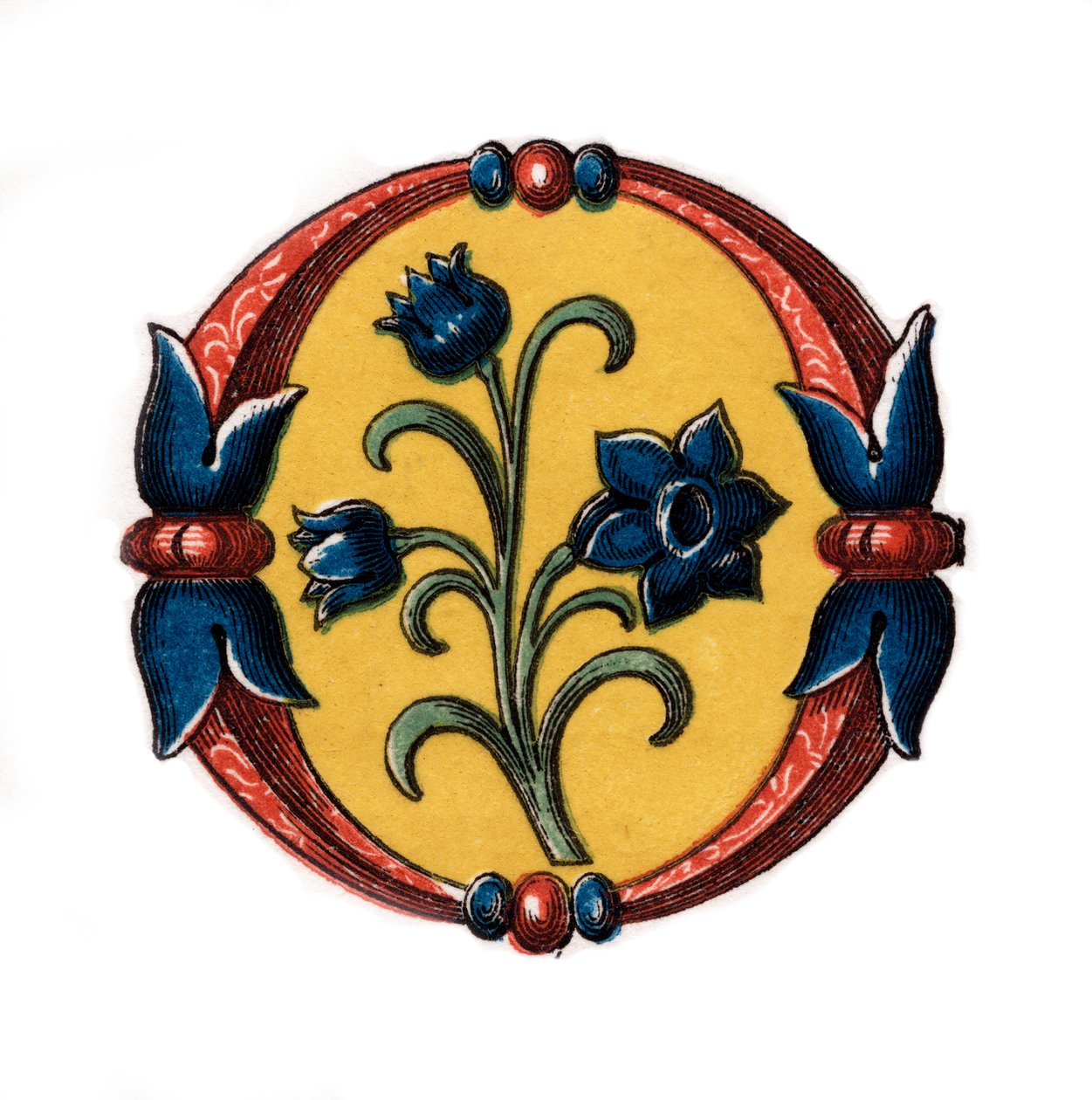 Pierwsza litera O, koniec XV w., 1843 r. autorstwa Henry Shaw