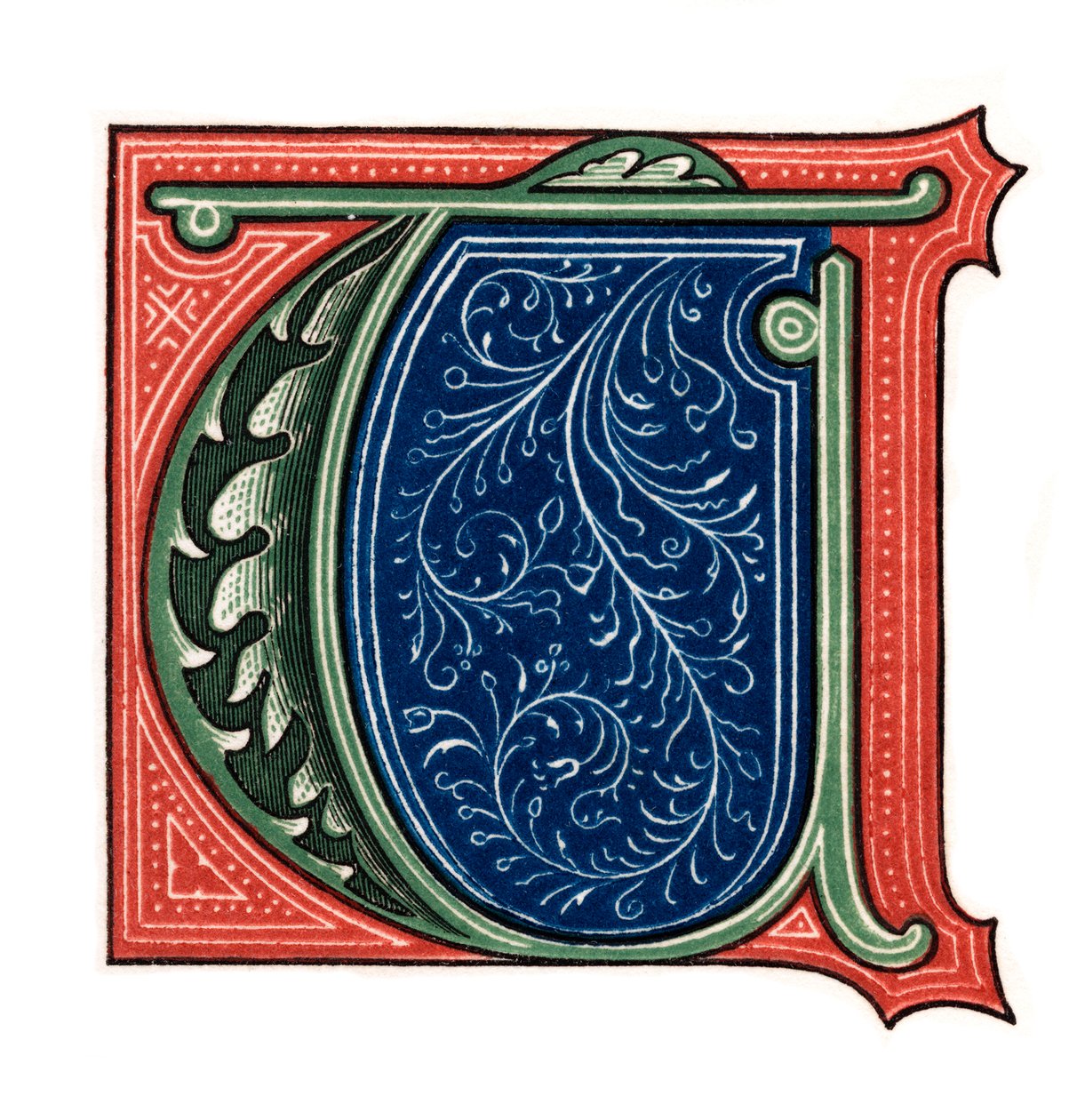 Pierwsza litera T, 1843. autorstwa Henry Shaw