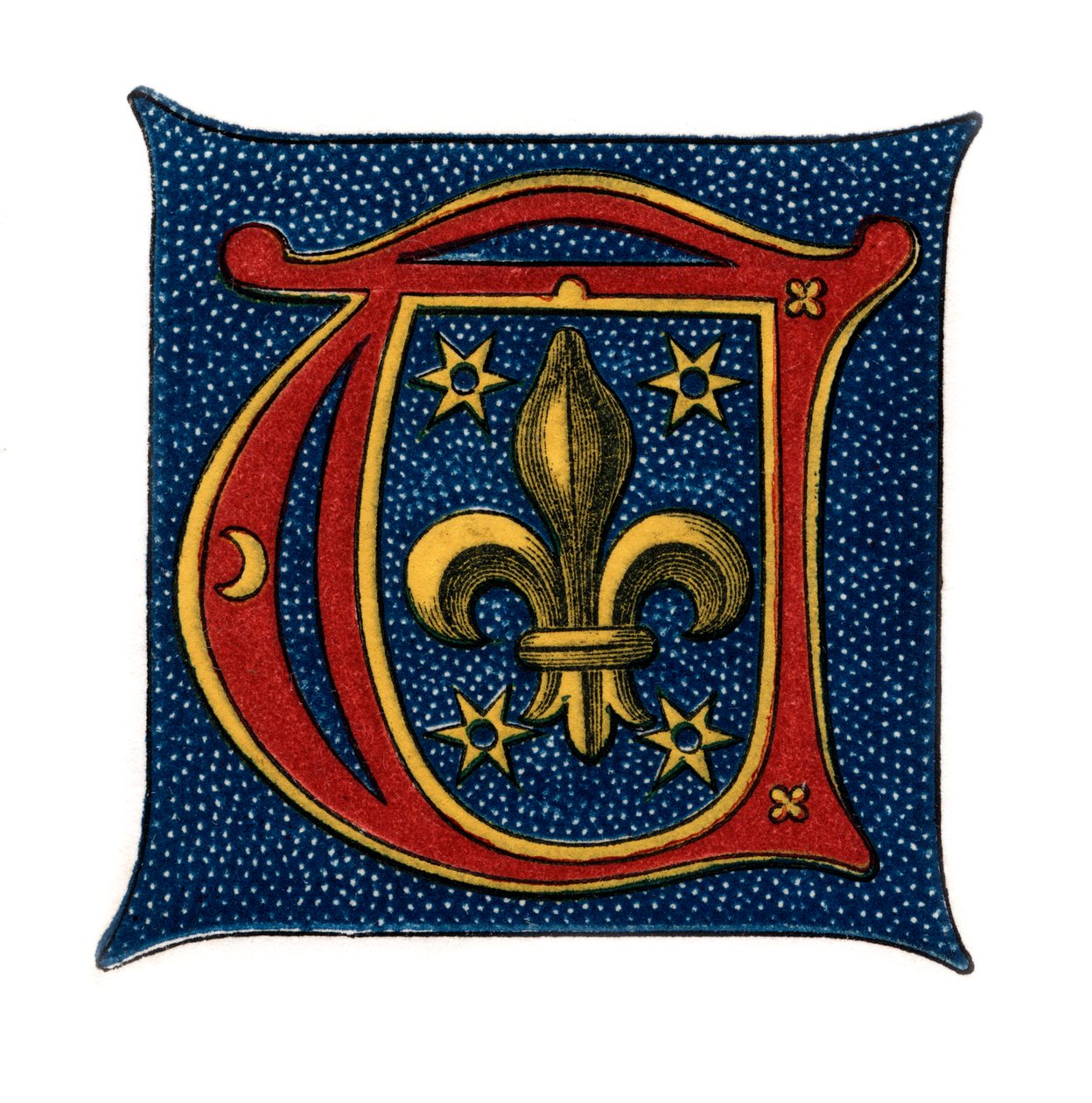 Pierwsza litera T, ok. XVI w., 1843 r. autorstwa Henry Shaw