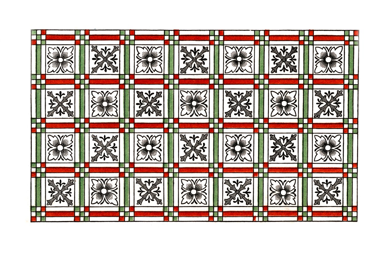 Chodnik ozdobny, XV w., 1843 r. autorstwa Henry Shaw