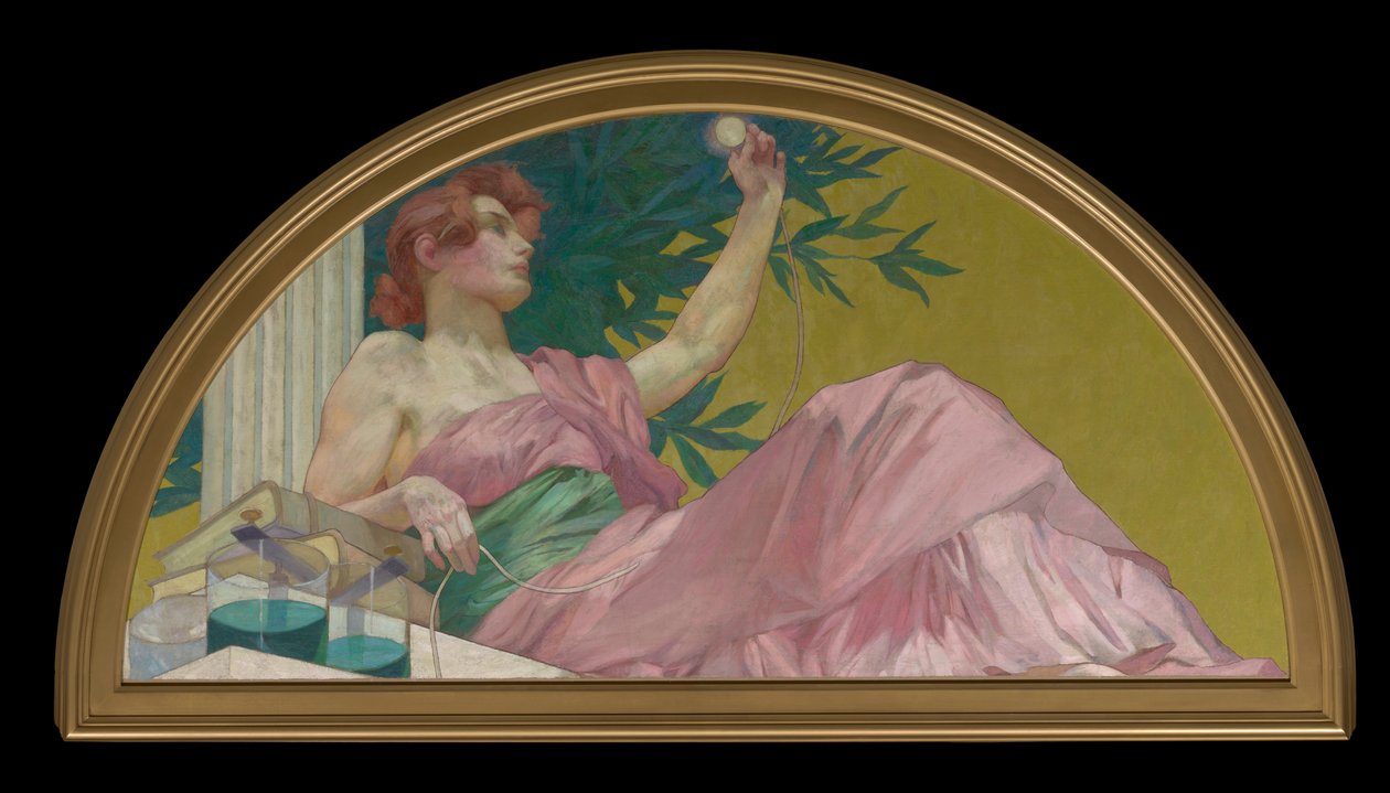 Muza elektryczności autorstwa Henry Siddons Mowbray