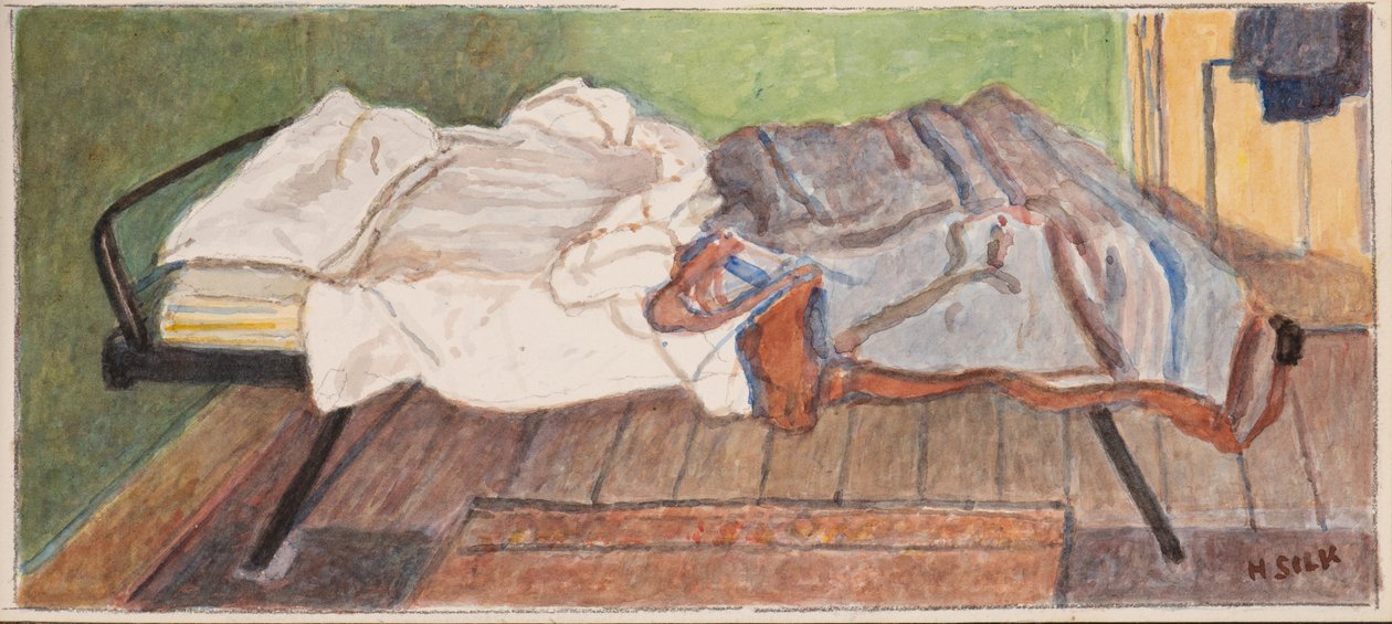 Łóżko polowe, ok. 1930 autorstwa Henry Silk