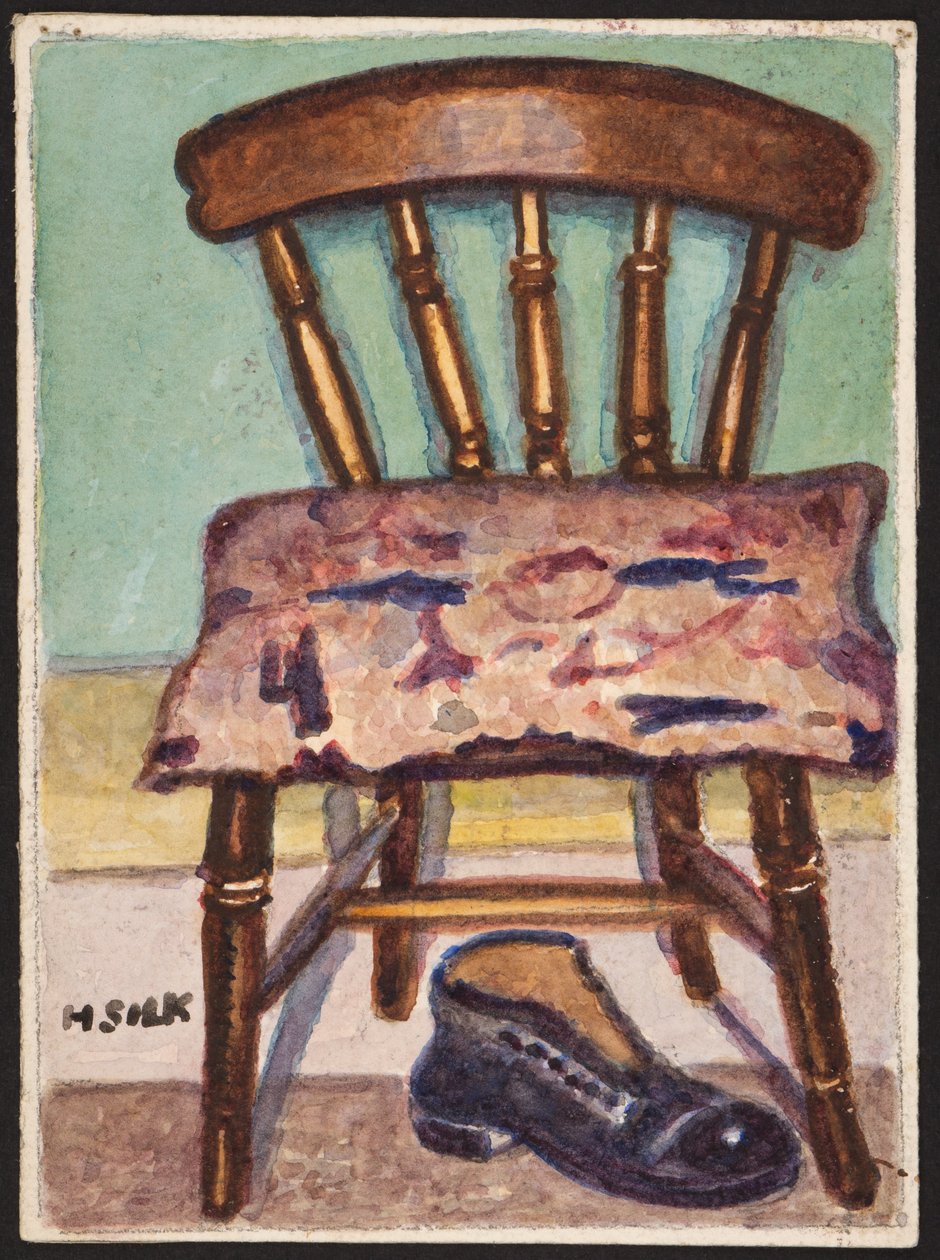 Krzesło i but kuchenny, ok. 1930 autorstwa Henry Silk