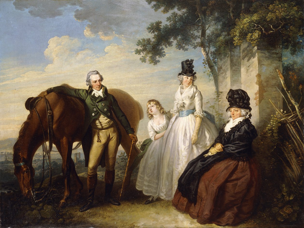 Grupowy portret rodziny Parkerów, autorstwa Henry Singleton