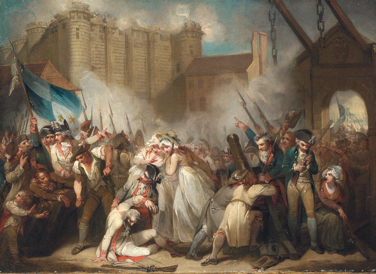 Szturm na Bastylię autorstwa Henry Singleton