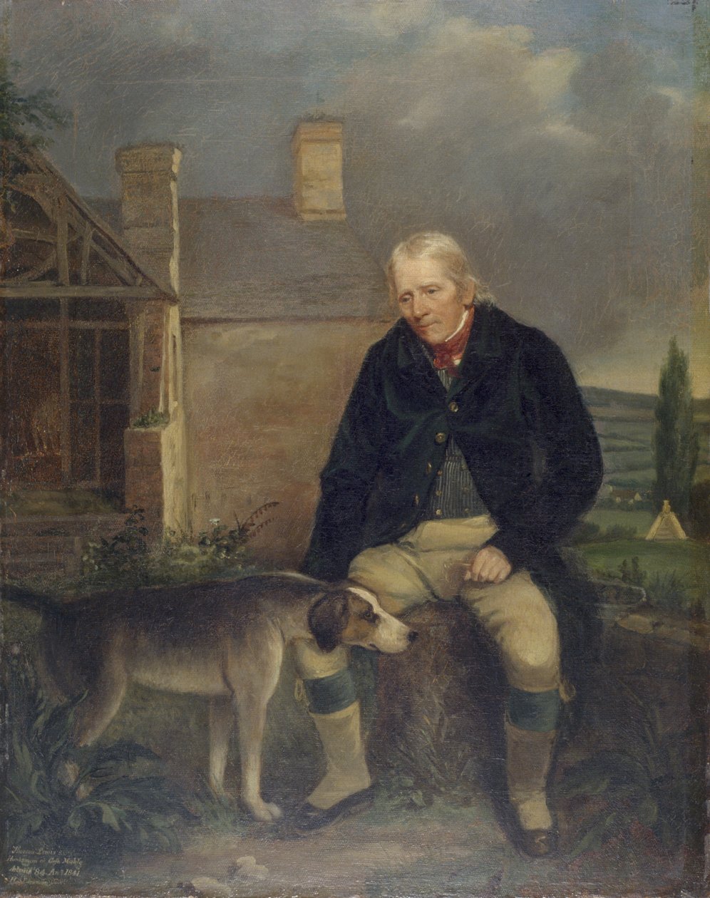 Thomas Lewis, myśliwy z Cefn Mable, lat 84 autorstwa Henry Spurrier Parkman