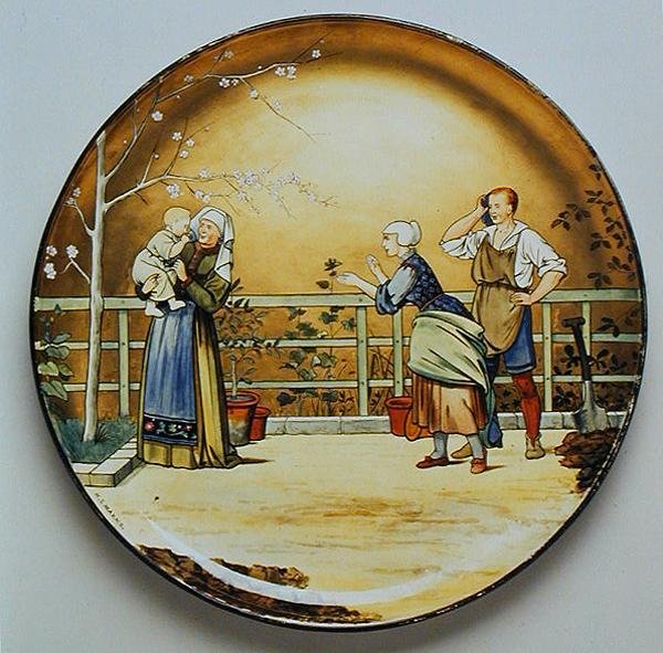 Niemowlęctwo, ilustracja Szekspira „Siedem wieków człowieka”, podstawka do ładowania wykonana przez Minton
