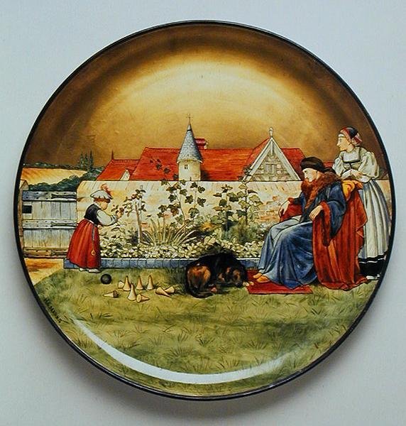 „Sans Everything”, ilustracja do „Siedemu wieków człowieka” Szekspira, podstawka do ładowania wykonana przez Minton