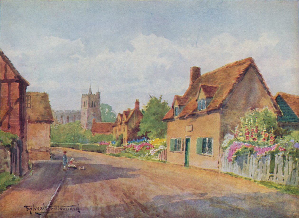 „Dom Bunyana, Elstow, Bedford”, 1947 autorstwa Henry Stannard