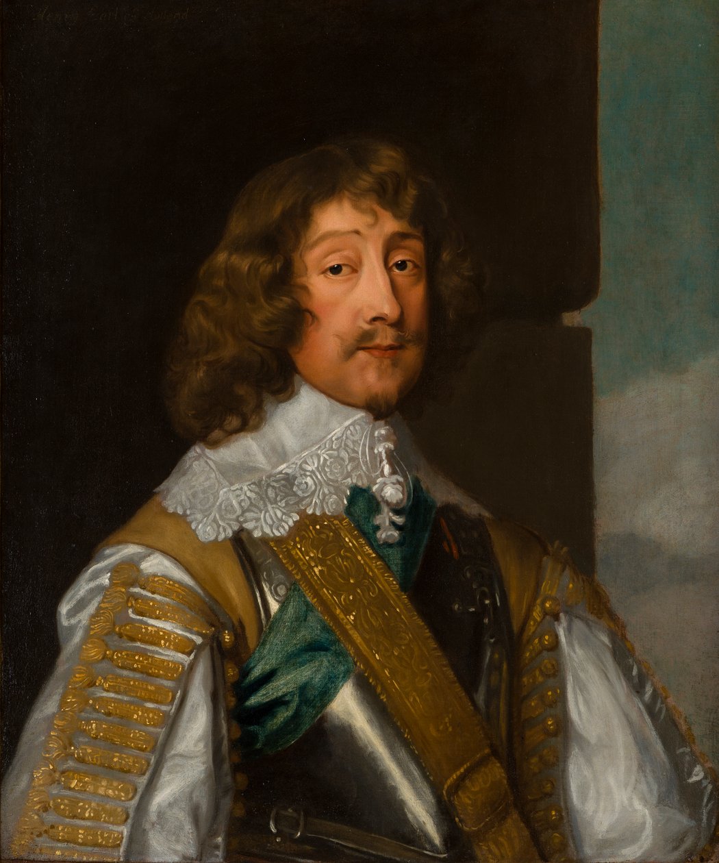 Portret Henryka Richa, c.1st Earl of Holland (1590-1649), c.1636-49 (olej na płótnie) autorstwa Henry Stone