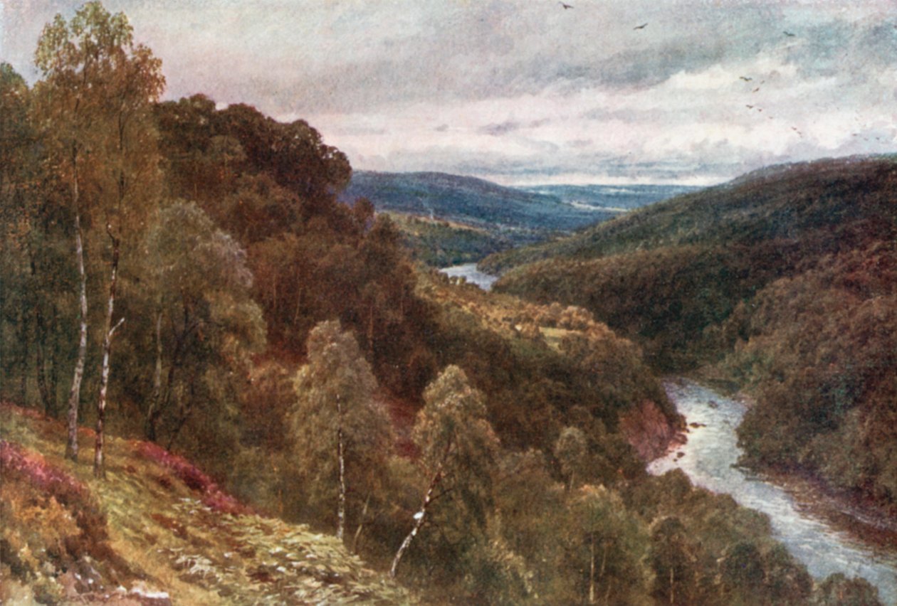Strath Glass, Inverness-Shire (litografia kolorowa) autorstwa Henry Sutton Palmer