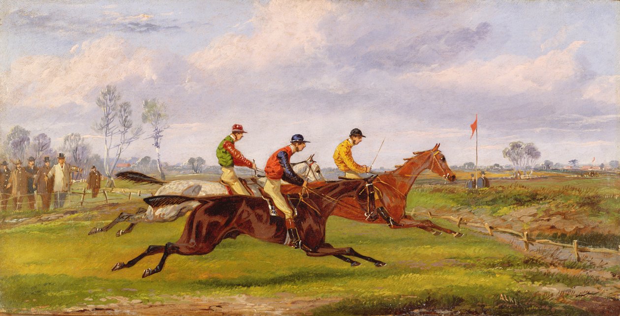 Bieg z przeszkodami autorstwa Henry Thomas Alken