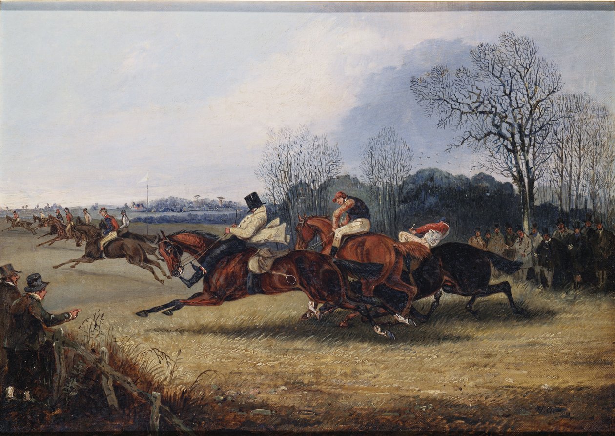 Incydent w Wakefield Steeplechase autorstwa Henry Thomas Alken