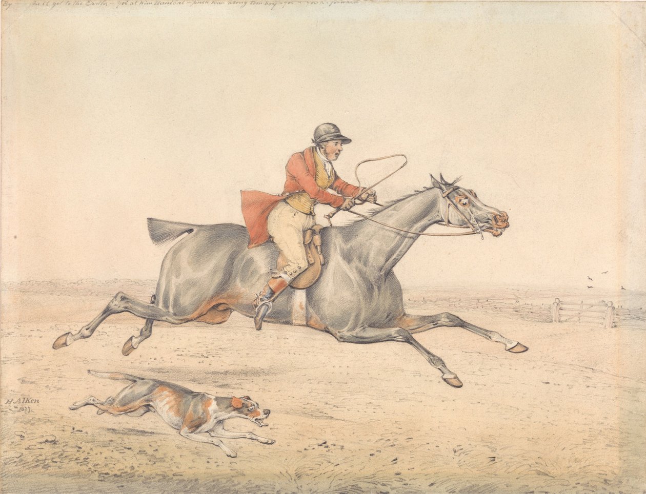 „Na Boga - dotrze na ziemię...” autorstwa Henry Thomas Alken