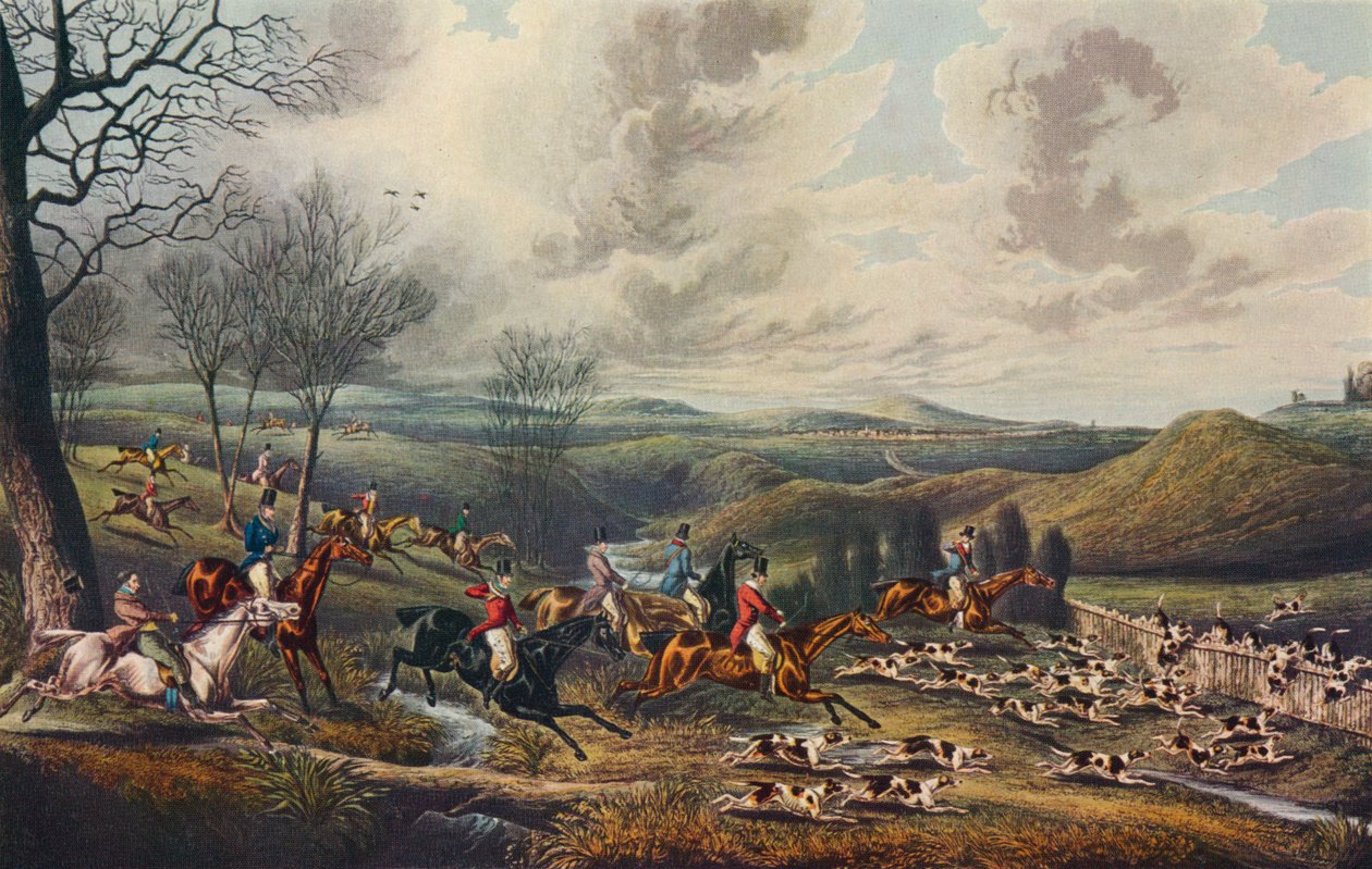 „Chase of the Roebuck: Full Cry”, c1800, 1922 autorstwa Henry Thomas Alken