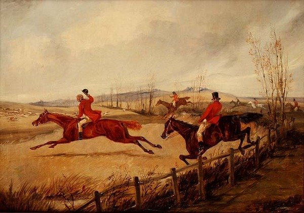 Pełny płacz, przez płot autorstwa Henry Thomas Alken