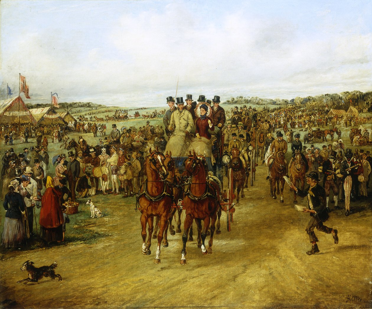 Idąc na Derby, autorstwa Henry Thomas Alken