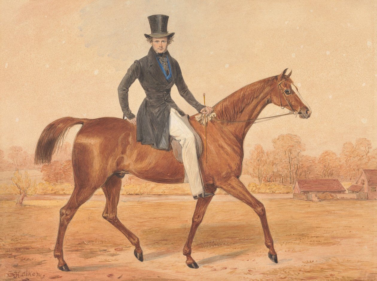 H. Grant na koniu autorstwa Henry Thomas Alken