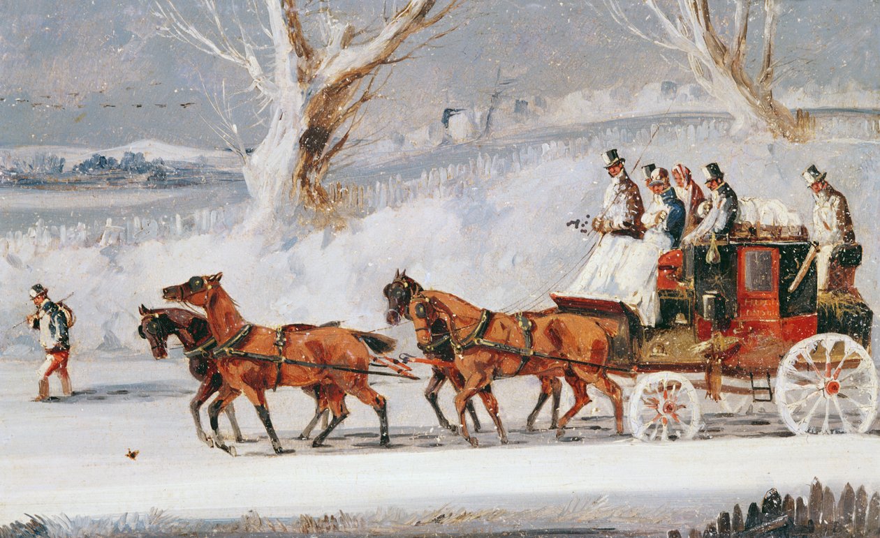 Autobus z Hull do Londynu autorstwa Henry Thomas Alken