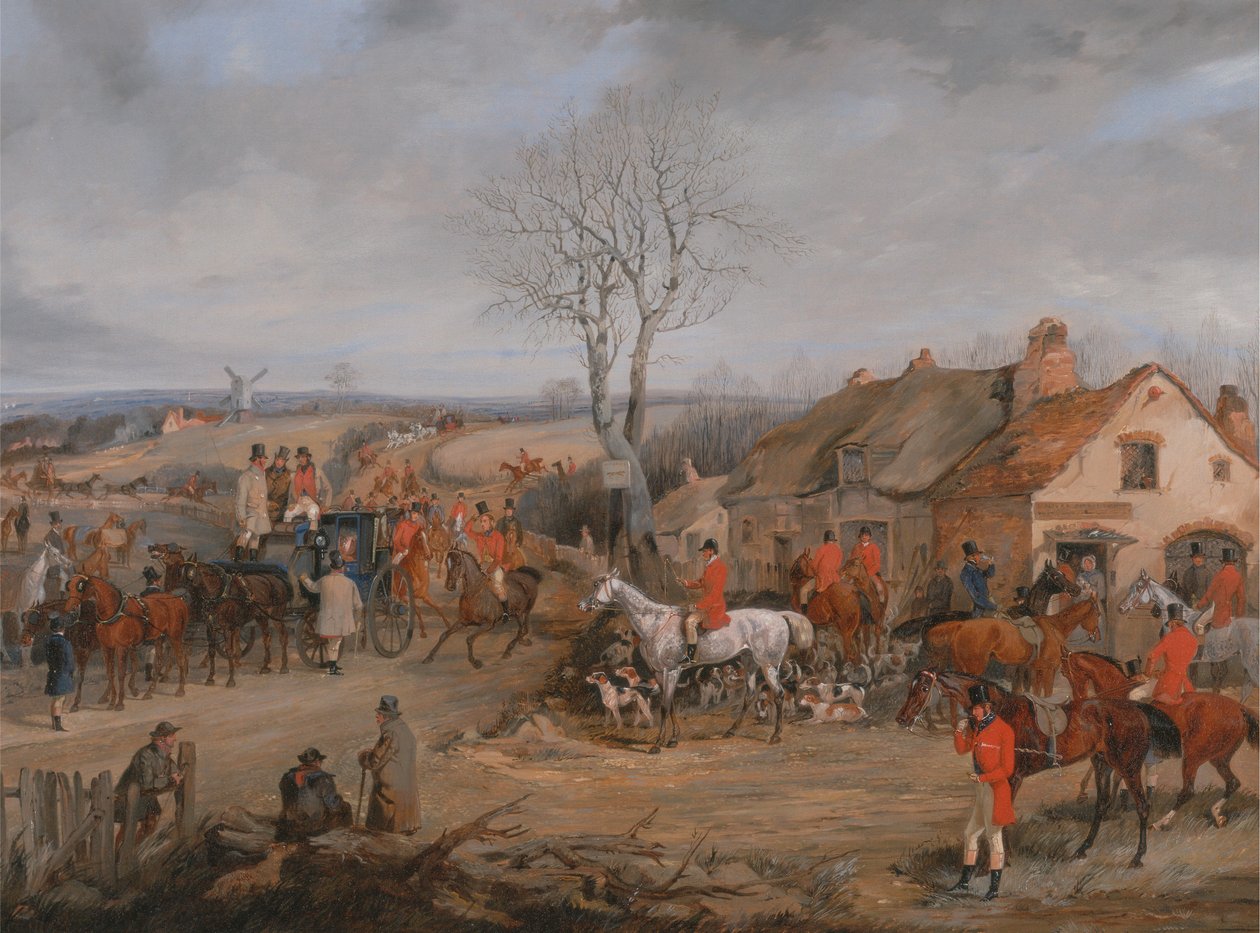 Scena polowania: Spotkanie autorstwa Henry Thomas Alken