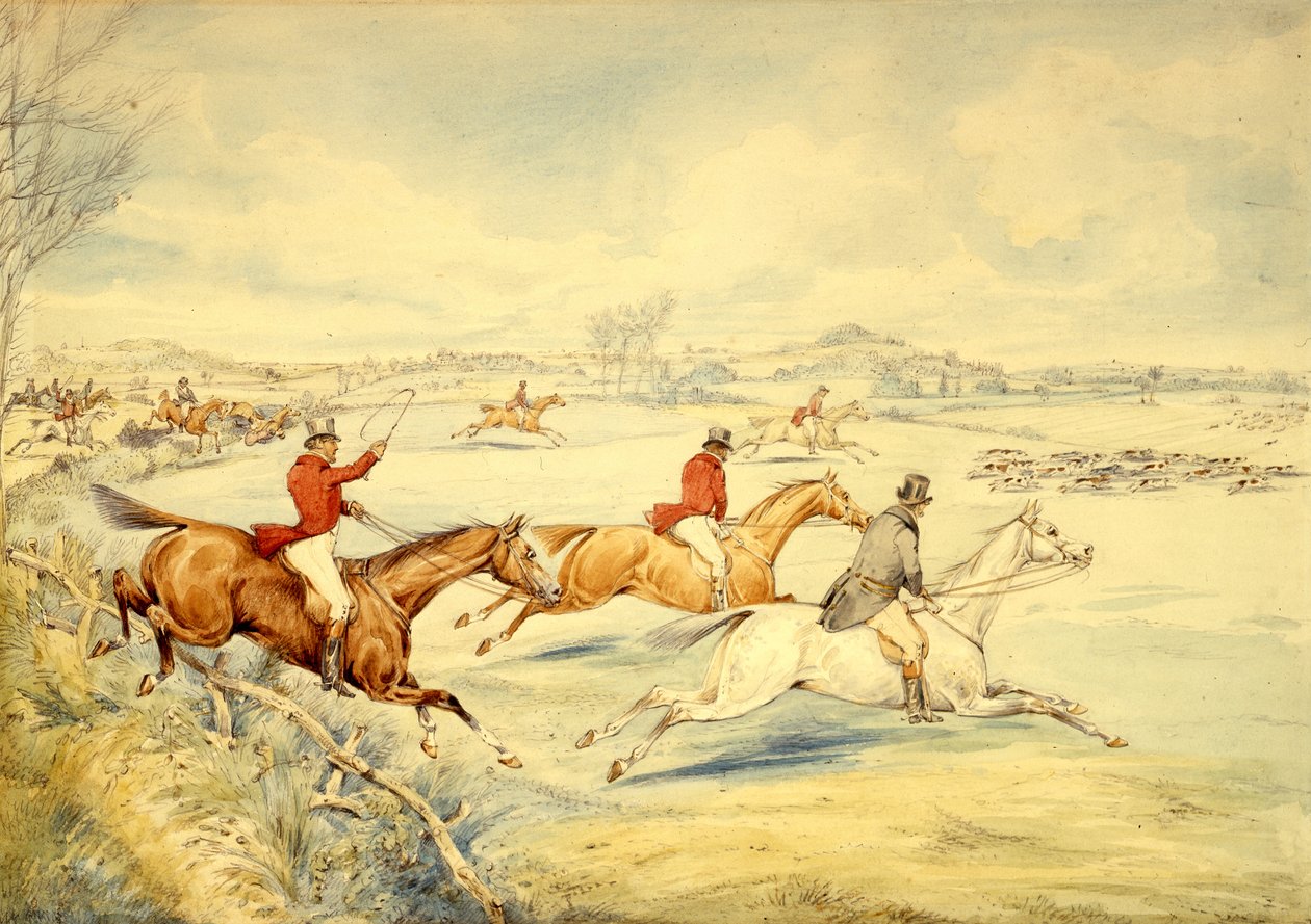Sceny polowania: pełny płacz autorstwa Henry Thomas Alken