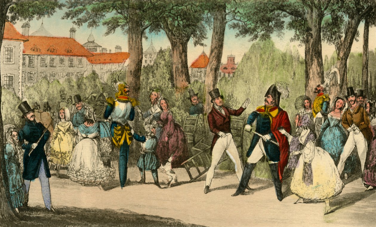 Pan Jorrocks wyrzeka się znajomości z Yorkshireman, 1838 autorstwa Henry Thomas Alken