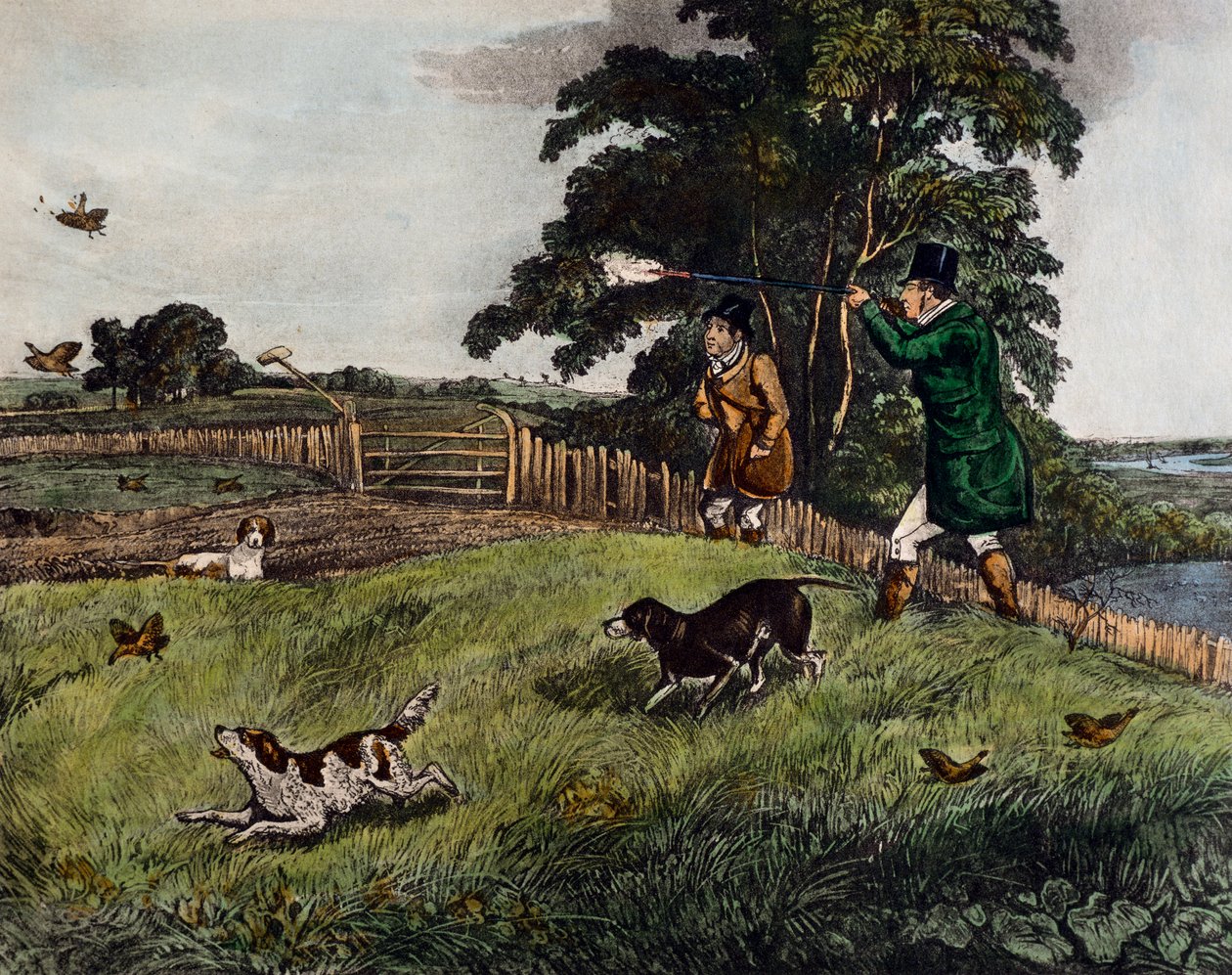Polowanie na kuropatwy autorstwa Henry Thomas Alken