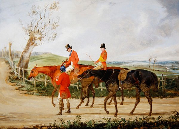 Powrót do domu (olej na płótnie) autorstwa Henry Thomas Alken