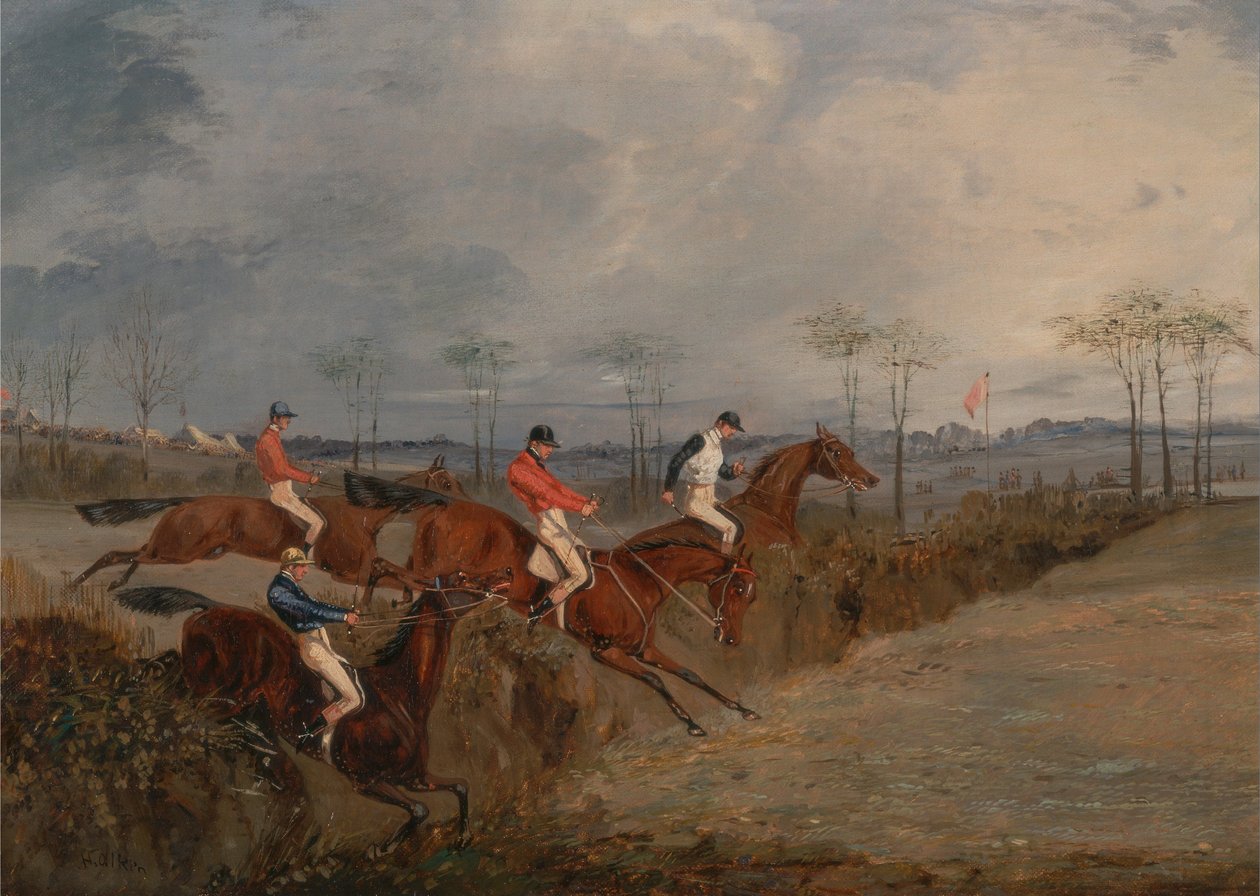 Sceny z gonitwy: Another Hedge autorstwa Henry Thomas Alken