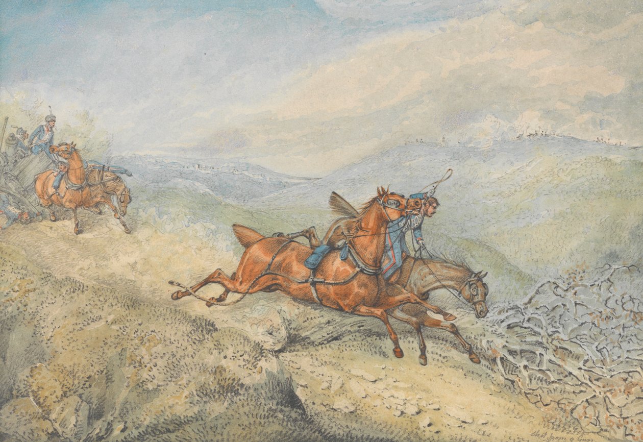 Strzał z pistoletu autorstwa Henry Thomas Alken